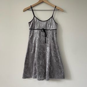 Possessed Y2K velvet fit and flare spaghetti strap mini dress X small